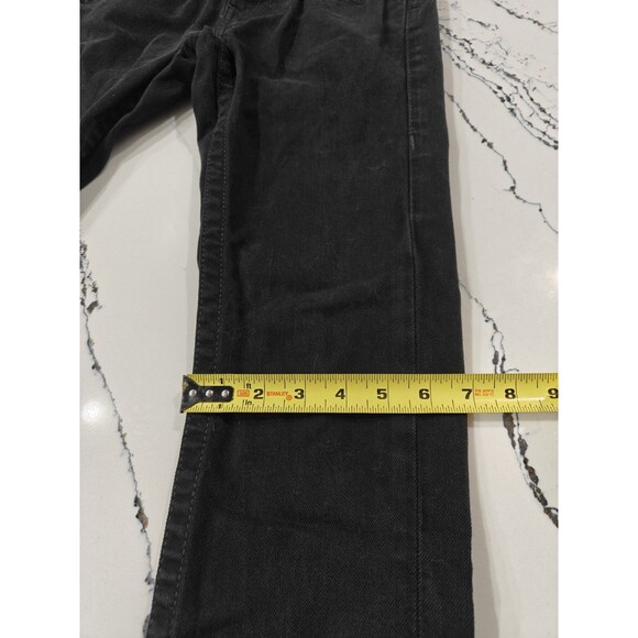 True Religion Jeans Women’s Size 27 Black Denim Skinny World Tour White Stitch - Picture 6 of 13